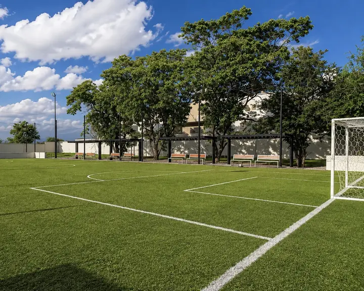 Cancha de futbol 7 en Aquasol Lifestyle, Ayala, Morelos
