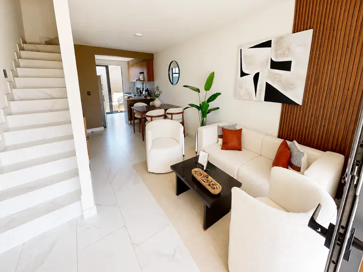 Sala de Casa Citrino en Aquasol Lifestyle