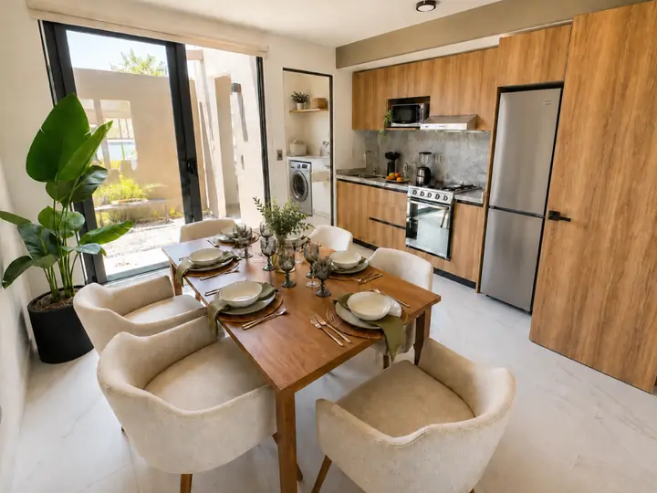 Comedor de Casa Esmeralda en Aquasol Lifestyle