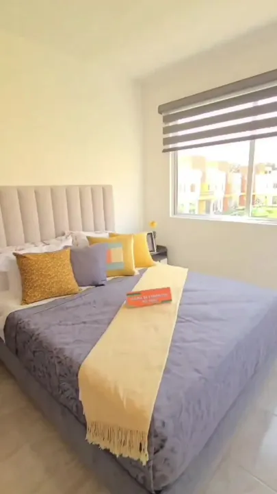 Recámara de la casa muestra en Residencial Los Sauces Sur