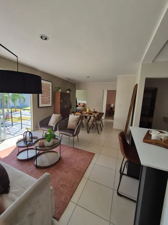 Sala y comedor en Residencial Paraíso Yautepec