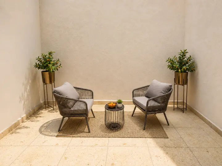 Terraza de Casa Citrino en Santa Fe Lifestyle